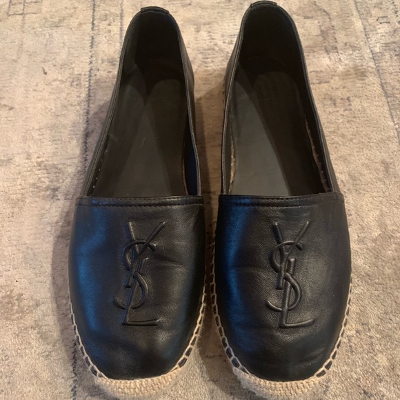 Yves Saint Laurent Shoes - YSL espadrilles black